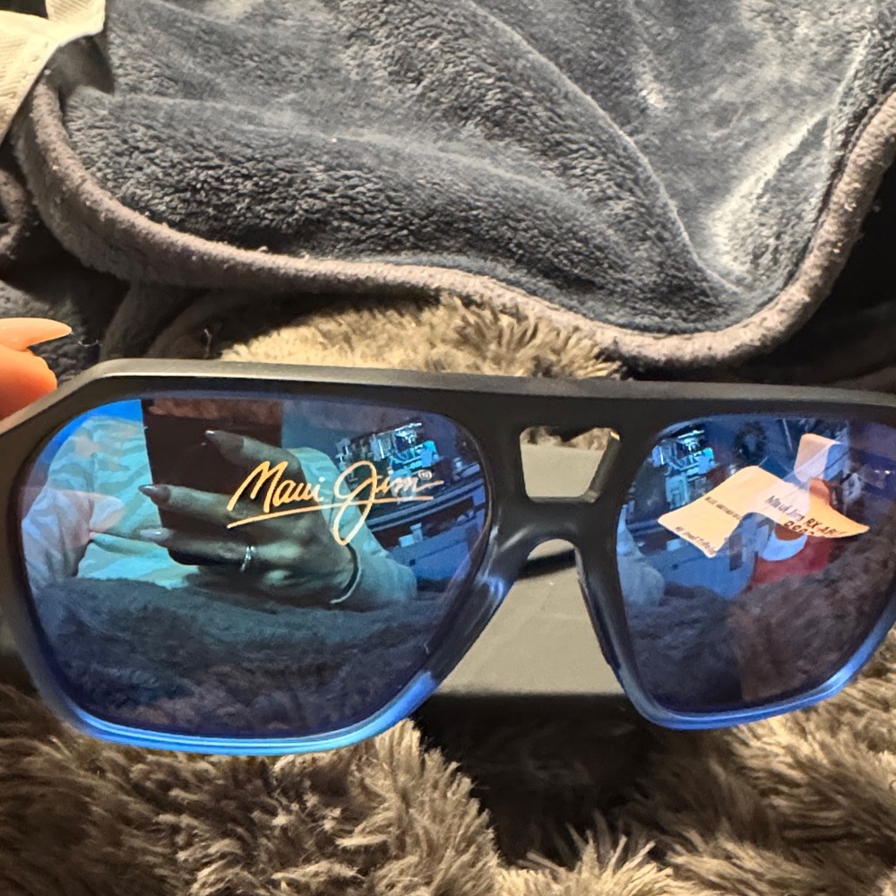 Maui Jim Black and Blue Sunglasses